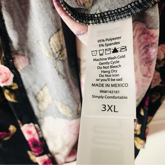 LuLaRoe Floral Sleeveless Hoodie - Picture 7 of 10